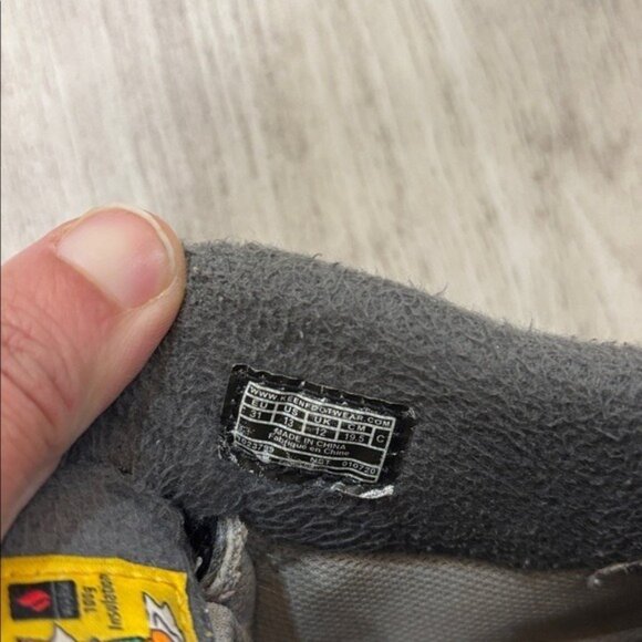 kEEN WATERPROOF LITTLE Kids GRAY Winter Boots SIZE 13 - Picture 4 of 7
